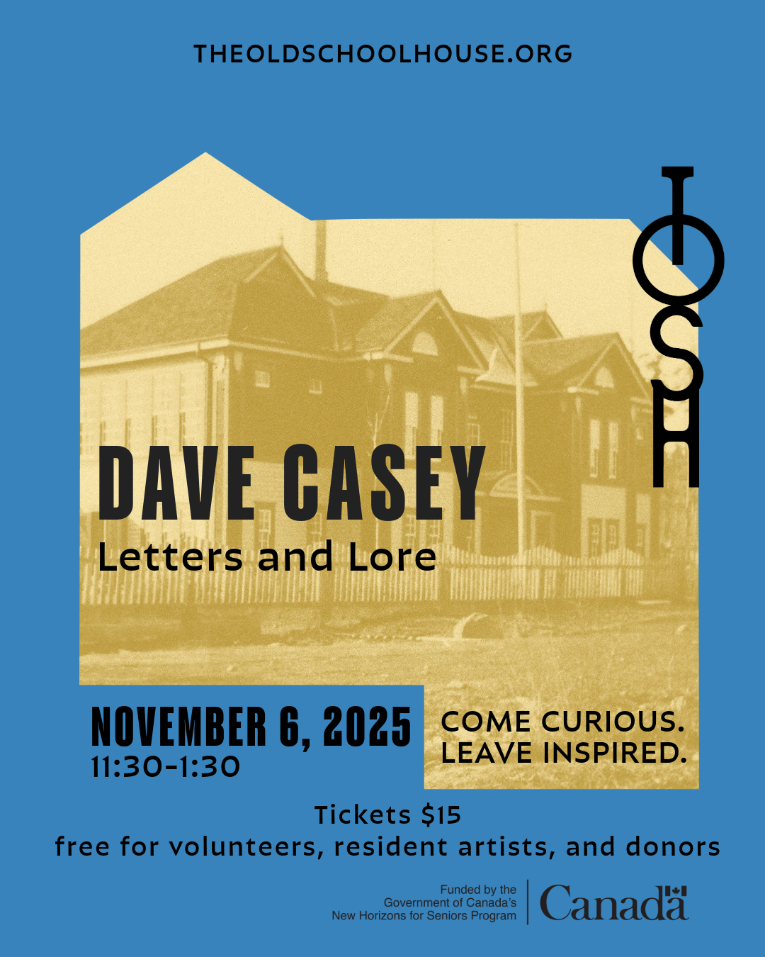 TOSH TALKS - Letters and Lore with Dave Casey - Nov 6, 2025