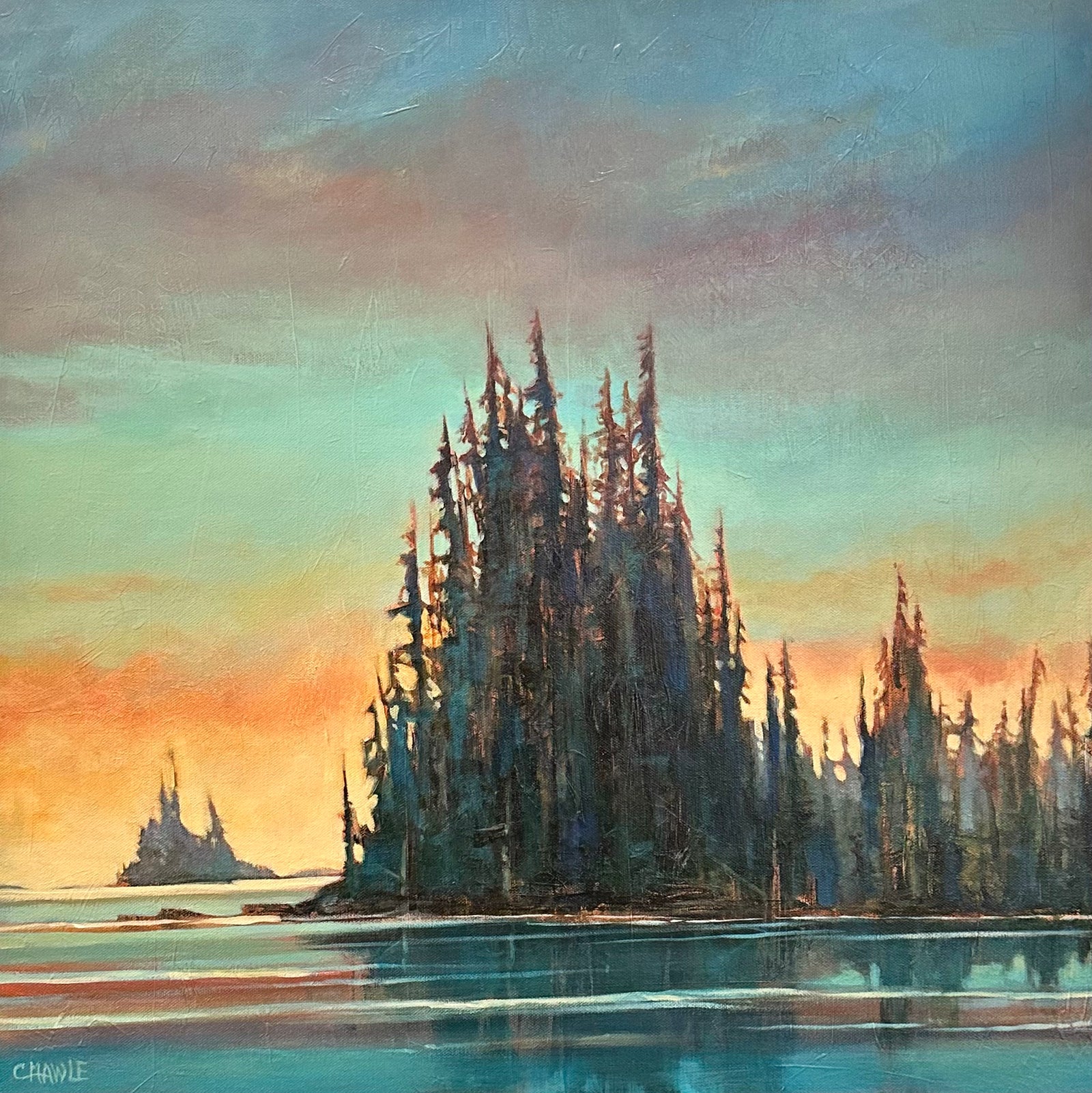 Cindy Mawle - painting - Coastal Sunset