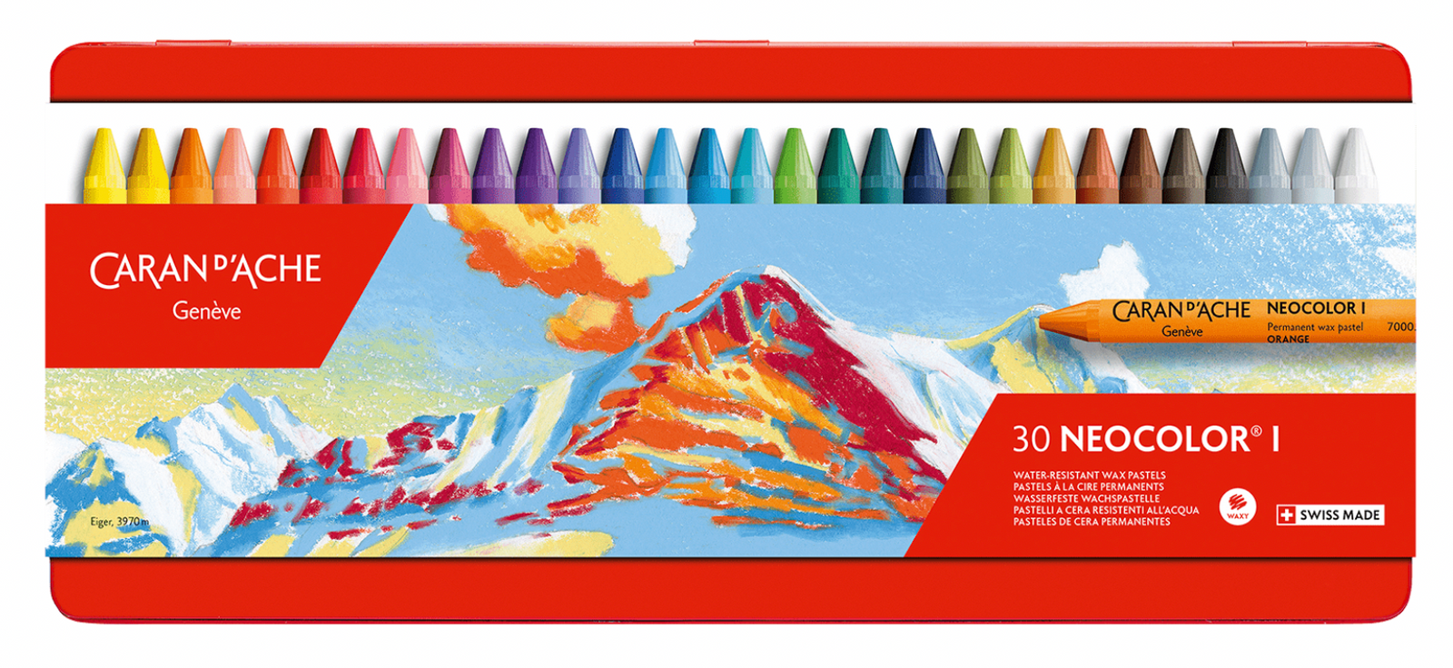 Caran D'Ache - Neocolor l - 30 Assorted Colours