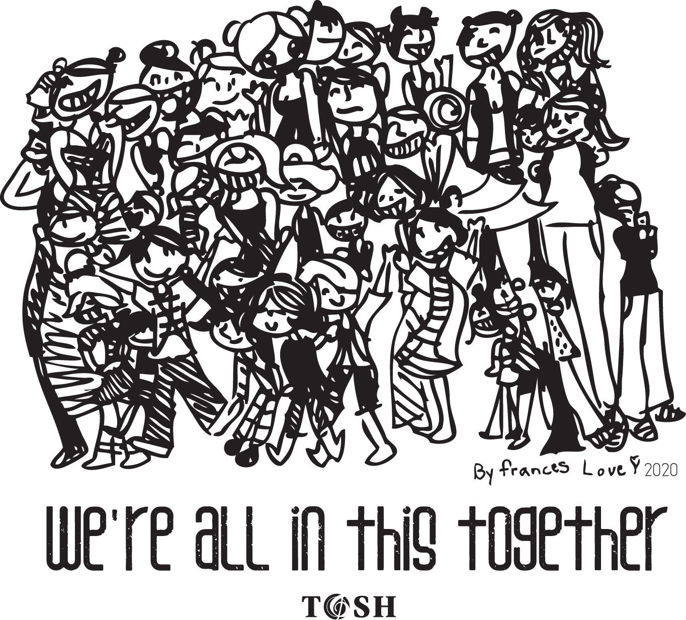 Unisex Crew Neck Sweatshirt: We're All In This Together