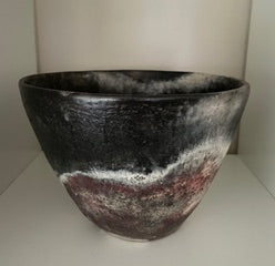 Claire Olivier - Ceramics - Terra Cotta & Stoneware - Black/Red vessel coiled piece