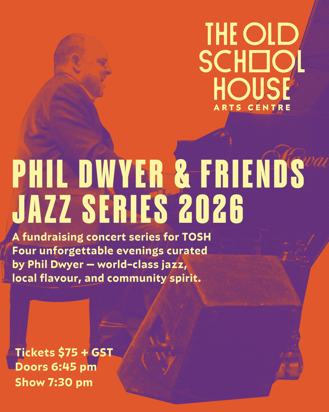 Music for the Arts: A Fundraiser for TOSH Phil Dwyer March 6