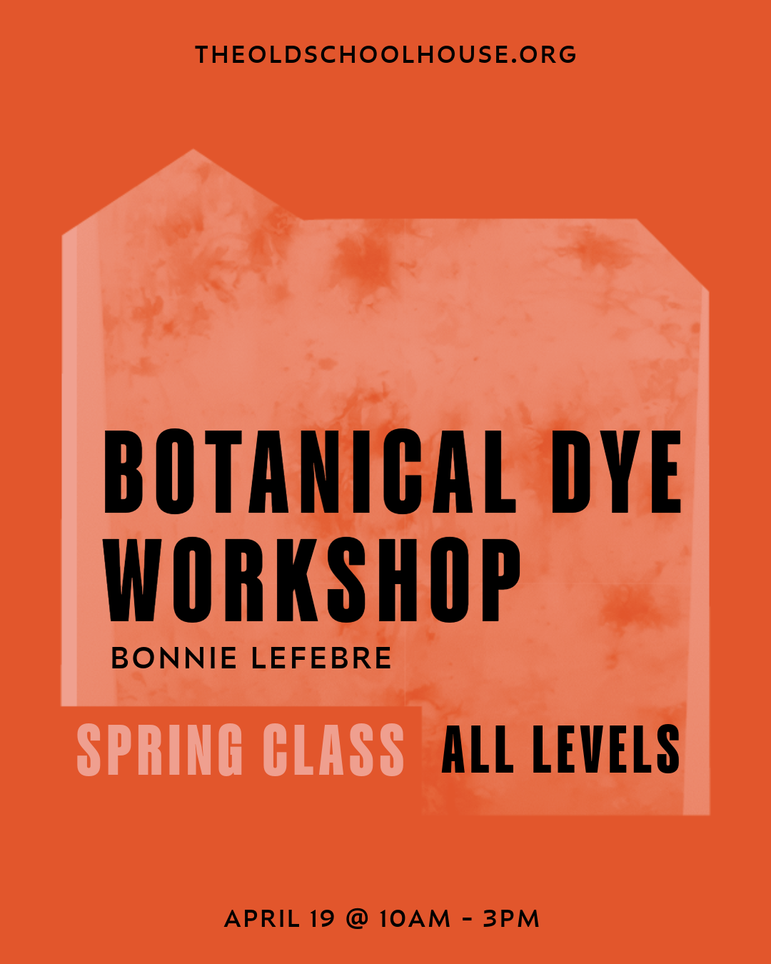 Botanical Dye Workshop | Bonnie Lefebre | April 19, 2025 | 10am  to 3pm