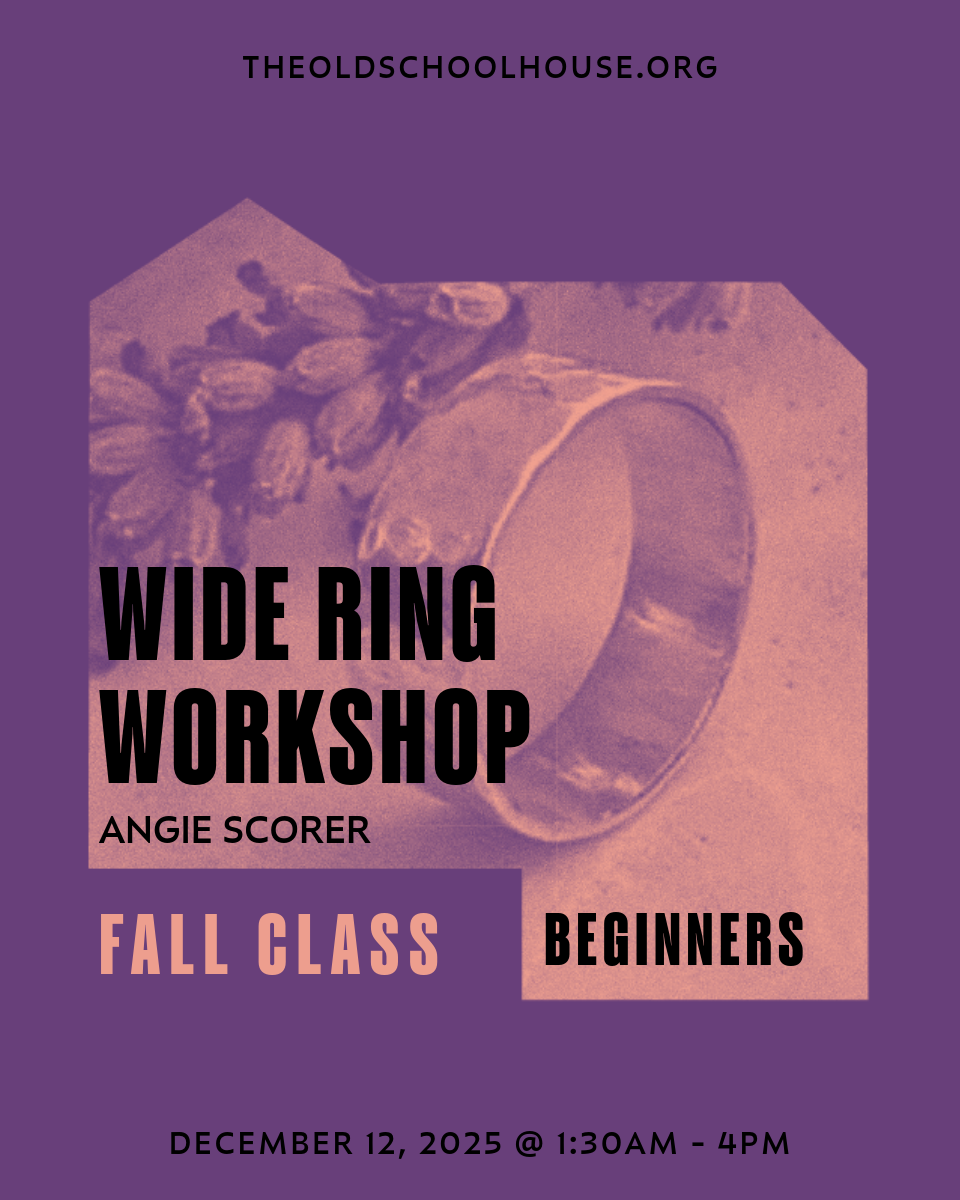 Wide Ring Workshop | Angie Scorer | Dec 12, 2025 | 1:30pm - 4pm