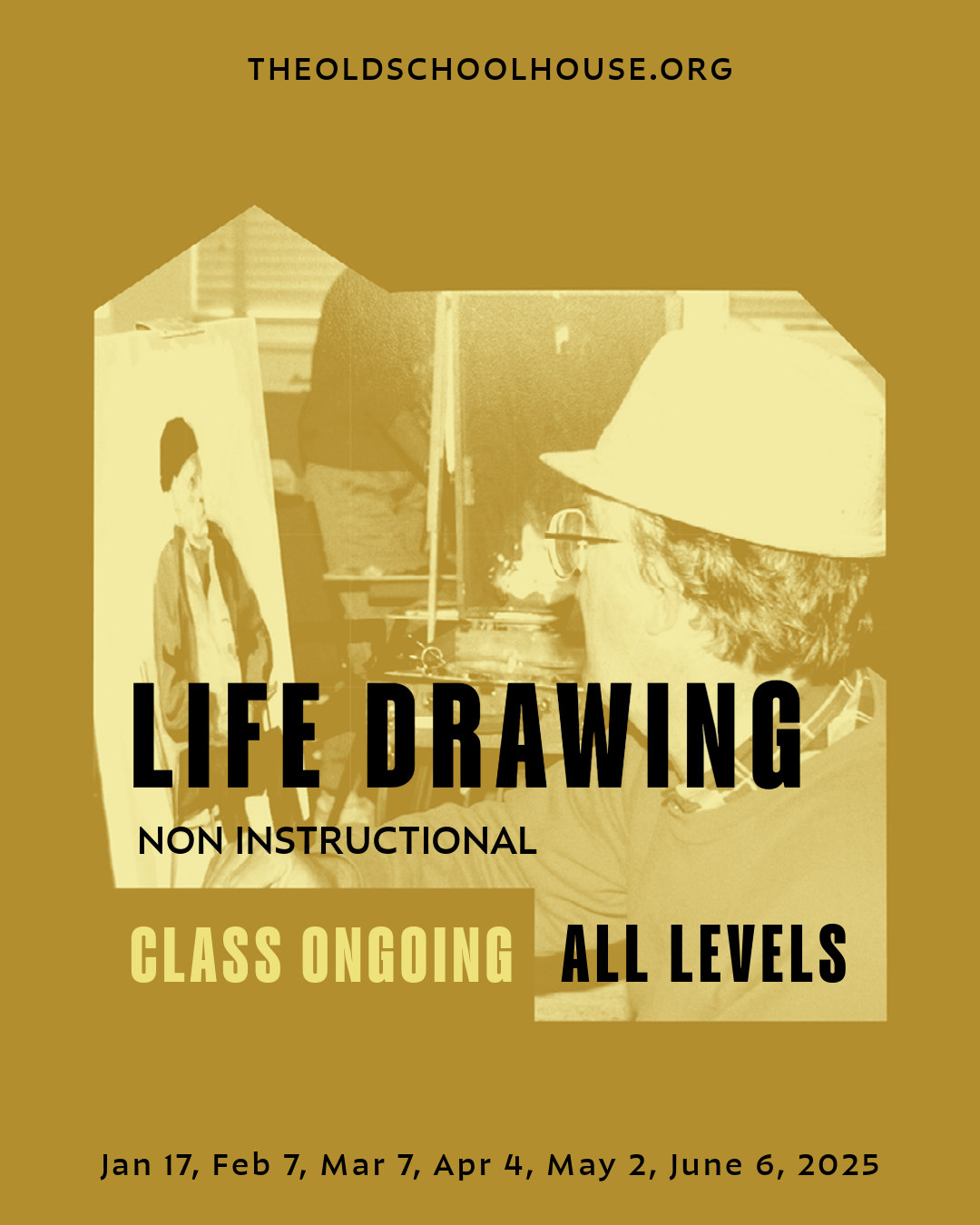 Life Drawing | Jan 17, Feb 7, Mar 7, Apr 4, May 2, June 6, 2025