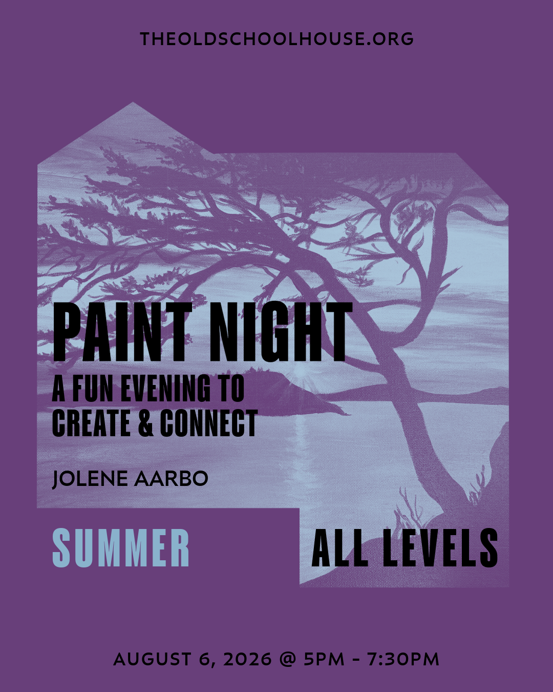 Paint Night | Jolene Aarbo | August 6, 2026 | 5pm -7:30pm