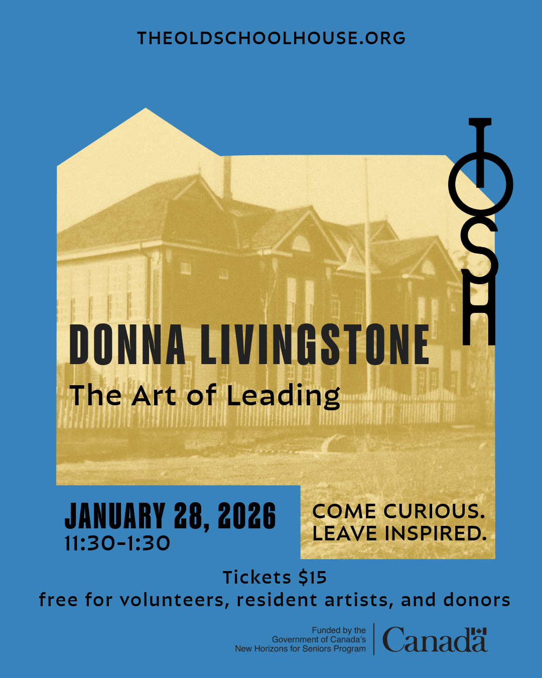 TOSH TALKS - The Art of Leading with Donna Livingstone - Jan 28, 2026
