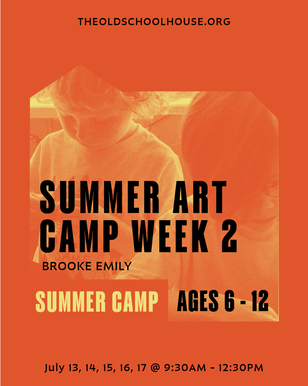 Summer Art Camp W2 | Brooke Emily | July 13, 14, 15, 16, 17, 2026| 9:30am - 12:30pm