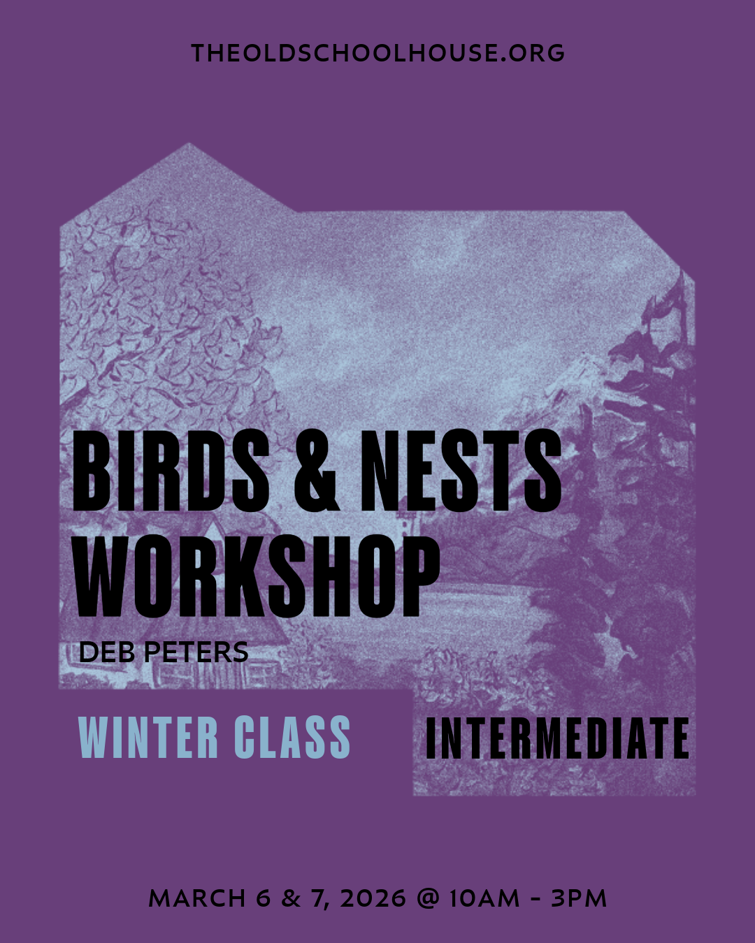 Birds & Nests Workshop | Deb Peters | March 6 & 7, 2026 | 10am - 3pm
