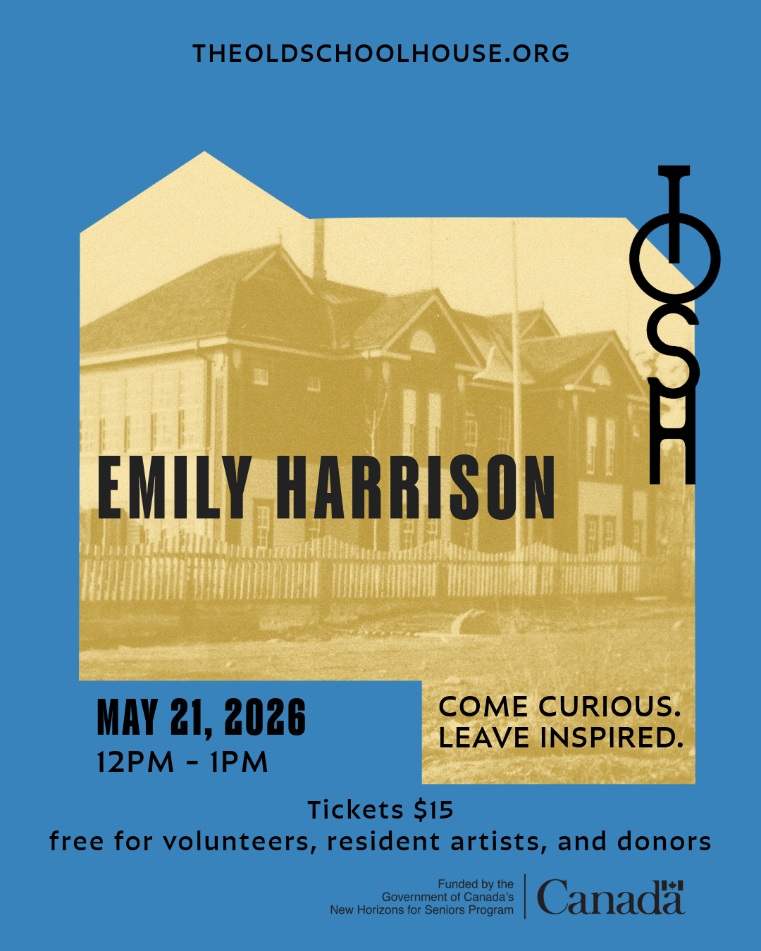 TOSH TALKS - with Emily Harrison - May 21, 2026