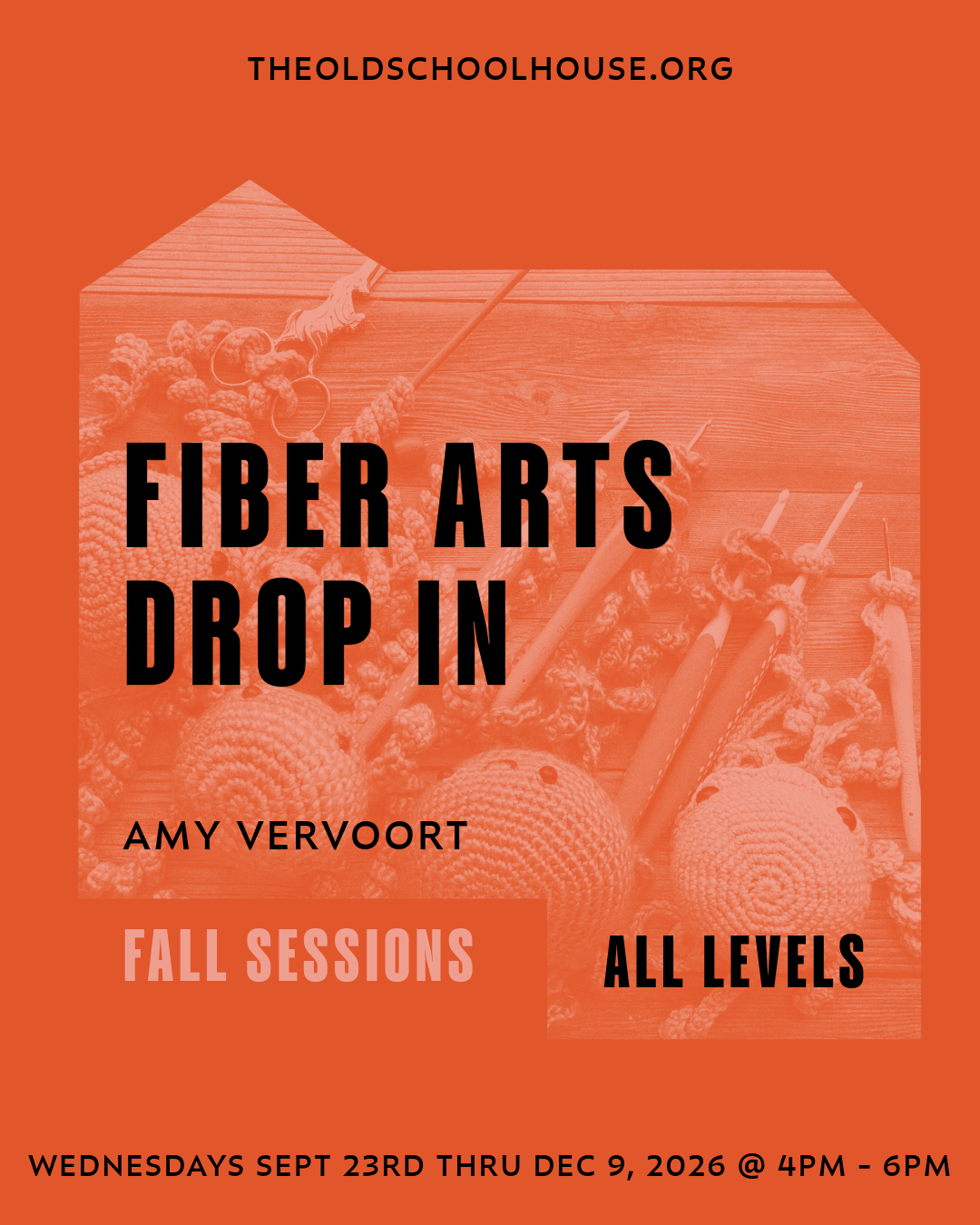 Fibre Arts Drop In | Amy Vervoort | Sept 23 - Dec 9, 2026 | Wednesdays 4pm - 6pm