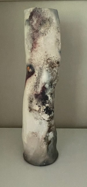 Claire Olivier - Ceramics -  Terra Cotta & Stoneware - Tall Cylinder