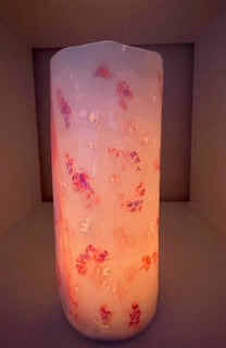 Claire Olivier - Ceramics - Translucent Porcelain Vases - Pink Sea Rock Indent