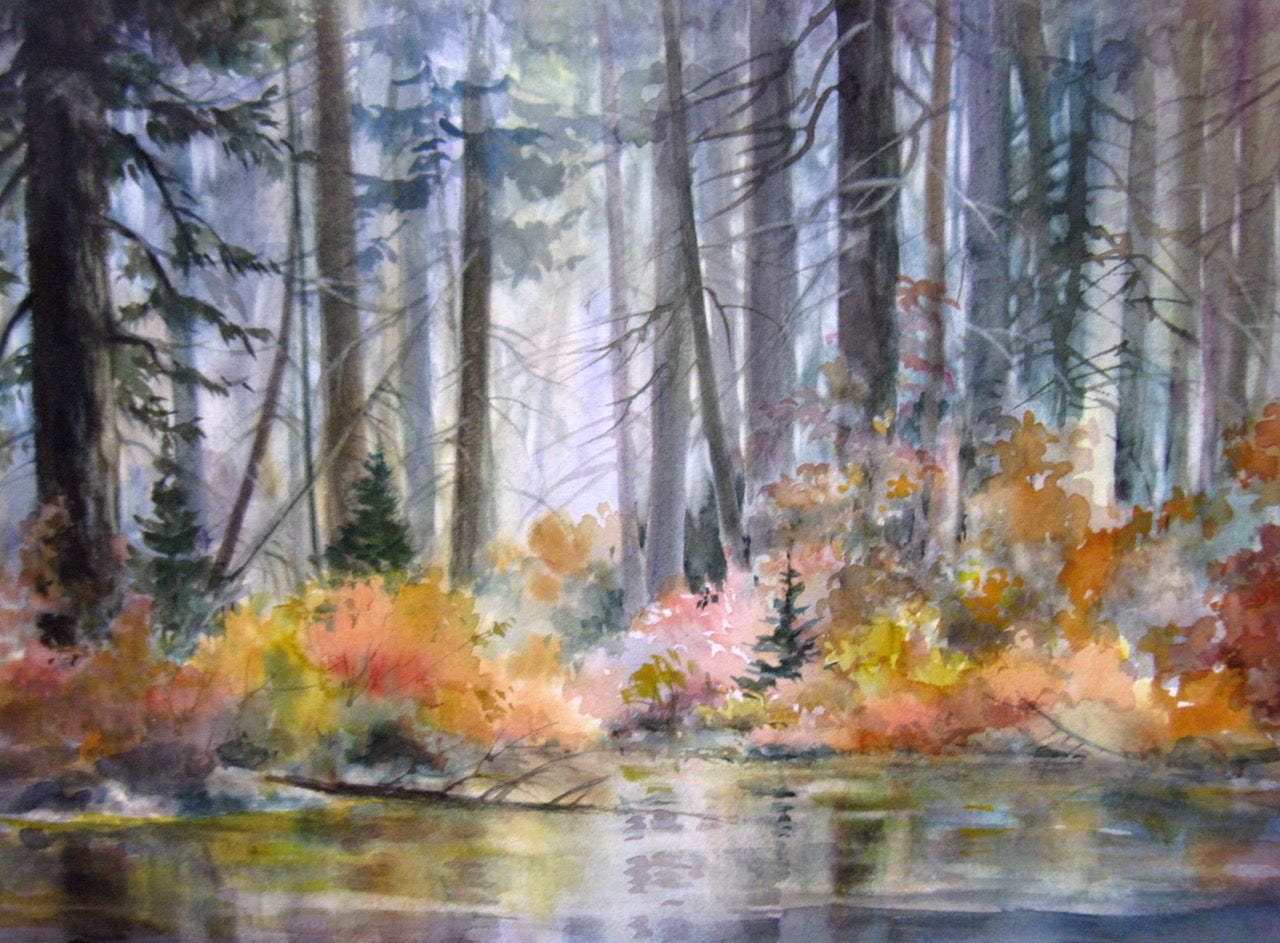 Pauline Pike - watercolour - September Silence