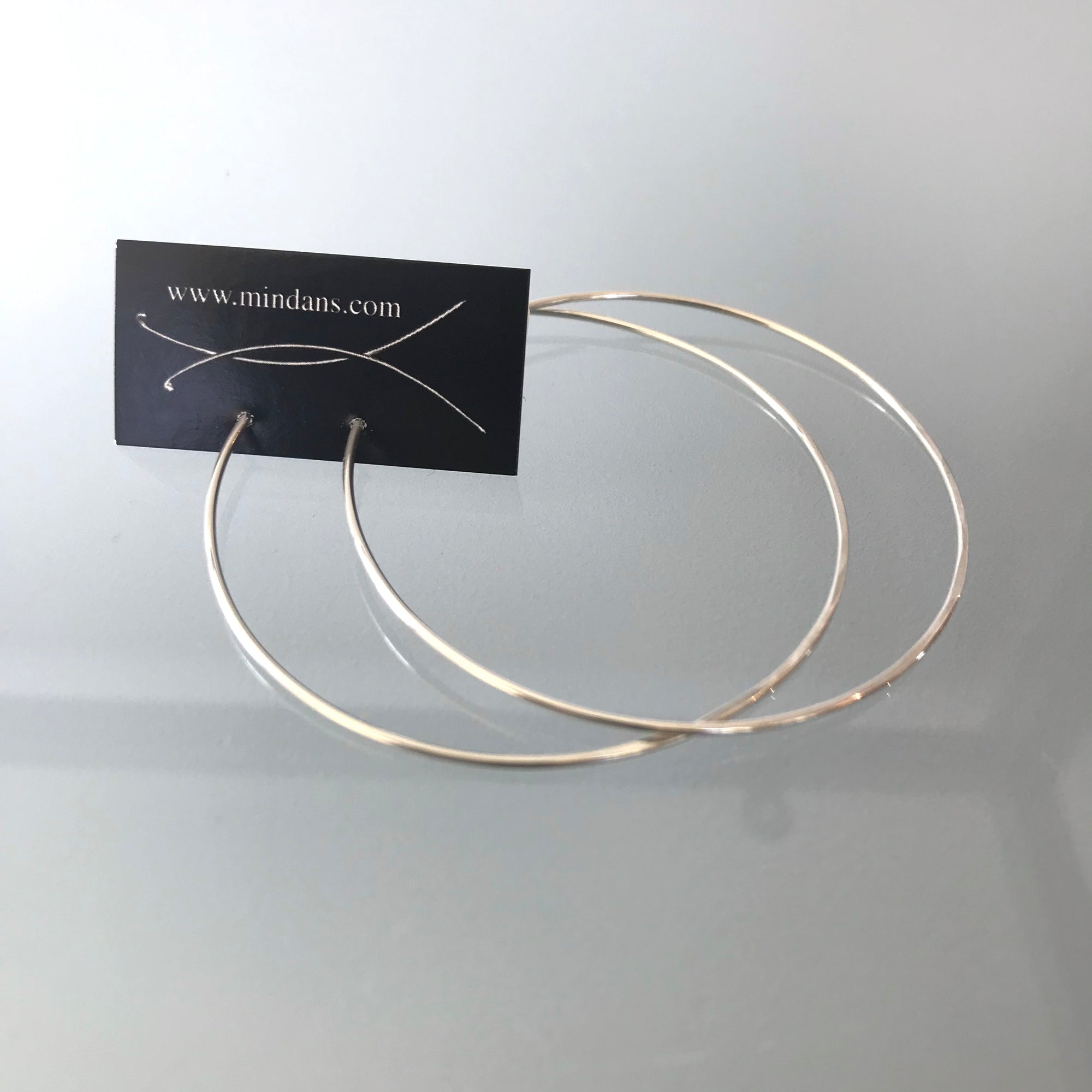 Mindan's Designs - Jewellery - Hammered Hoops