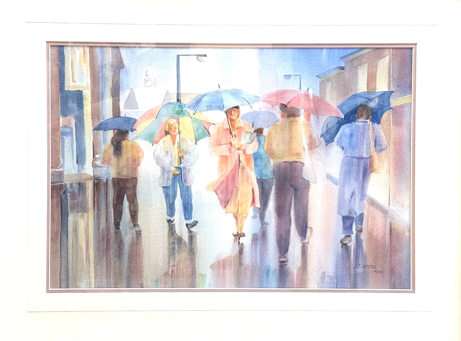Barbara Blackstein - Umbrella Day - Watercolour