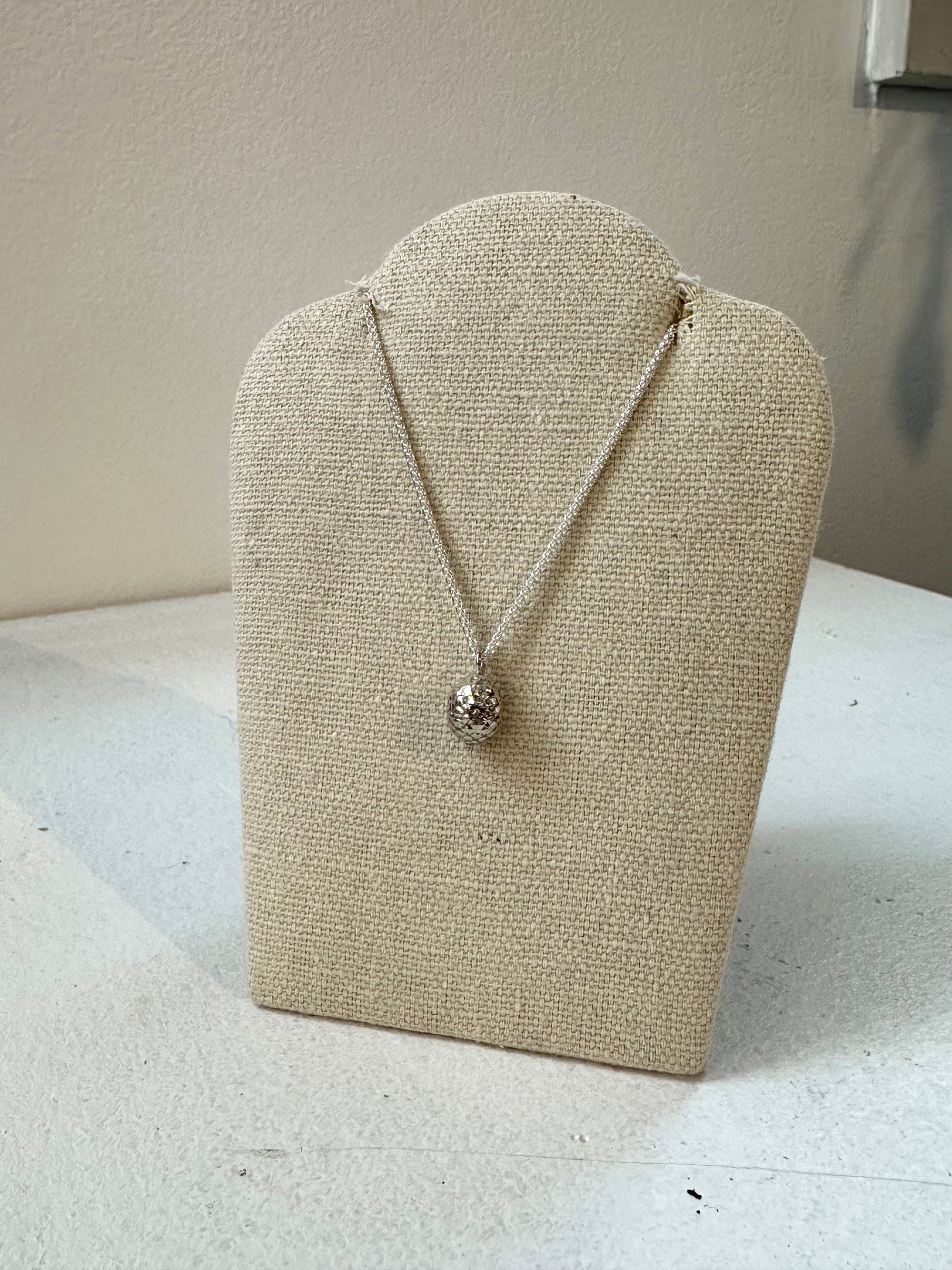 Peggy Logan - jewellery - Sterling Silver Alder Bud Pendant