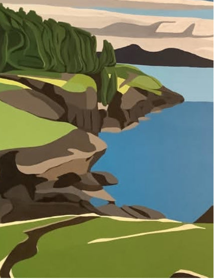 Sean Reilly - painting - Helliwell,  Hornby Island