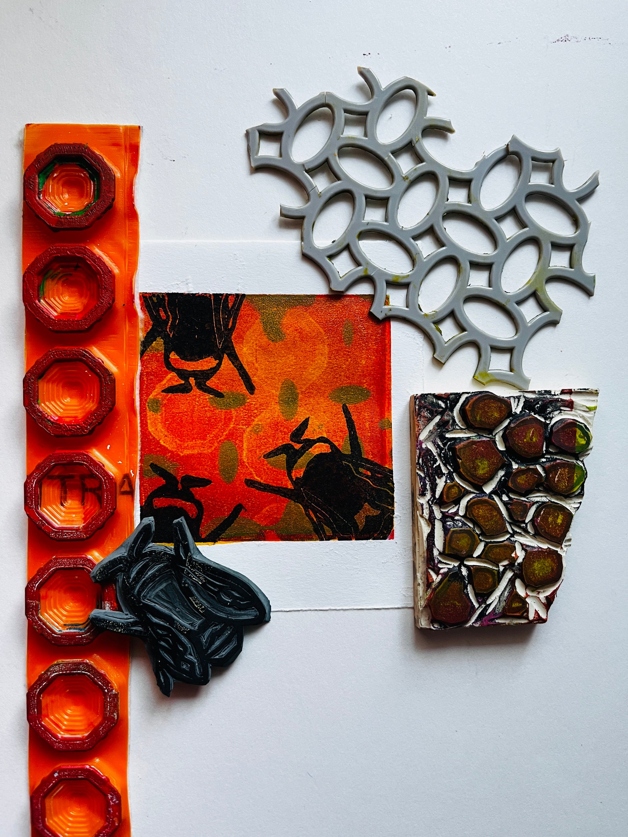Printing | Pattern Design & Gelli Plate Printmaking: Designing Stencils & Stamps | Francesca Reside | April 25, 2026 | 10am - 1pm