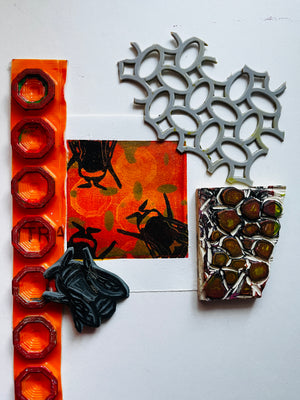 Printing | Pattern Design & Gelli Plate Printmaking: Designing Stencils & Stamps | Francesca Reside | April 25, 2026 | 10am - 1pm