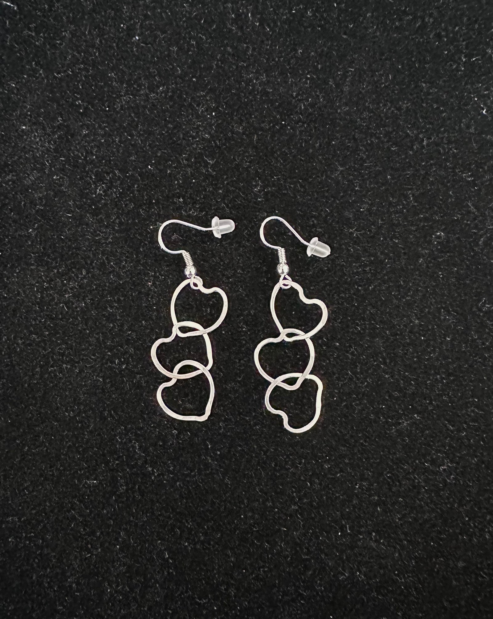 Madeleine Chisholm - Jewellery - 3 Heart Dangle Earrings