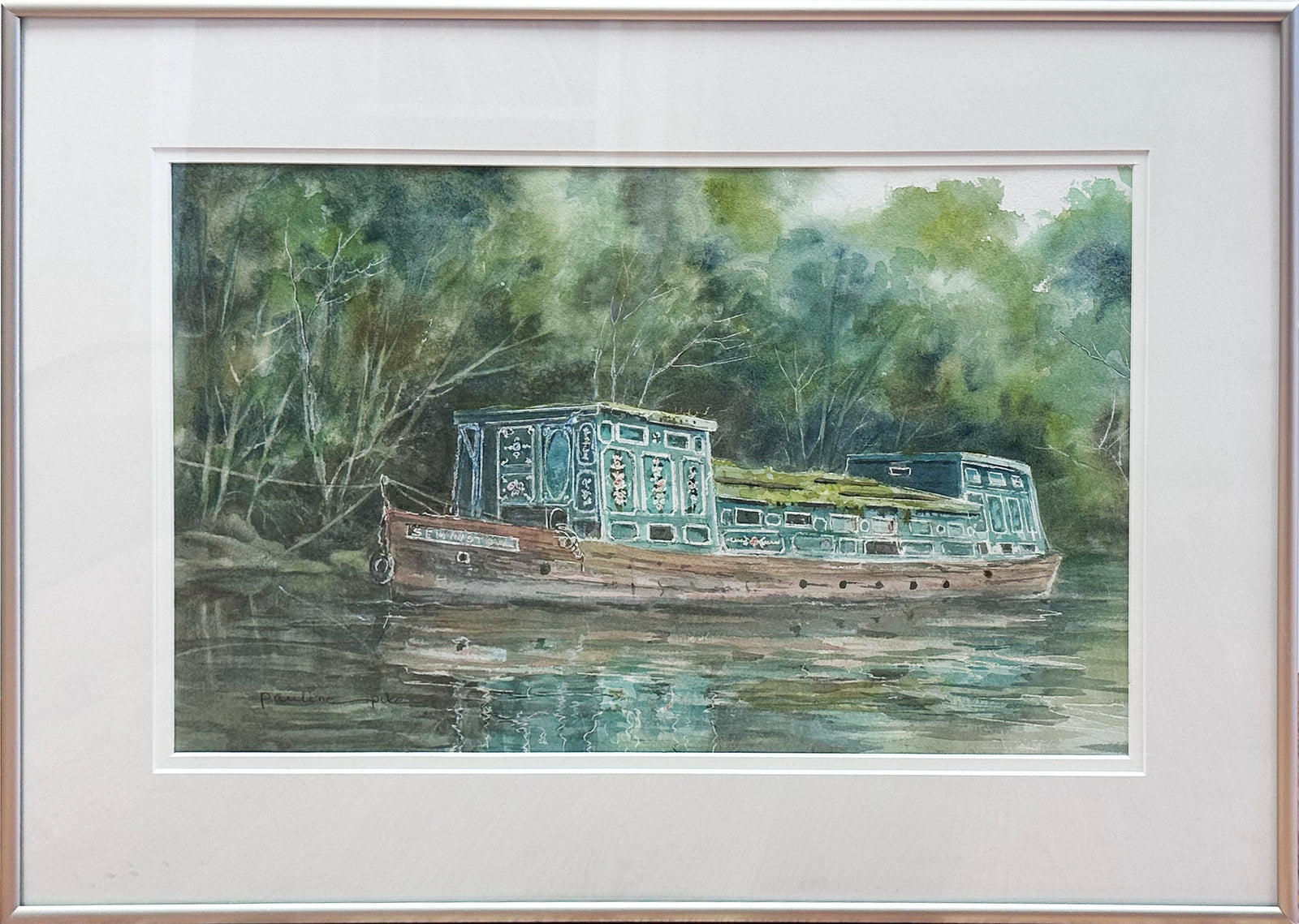 Pauline Pike - painting- "Old Timer" Avon Canal UK