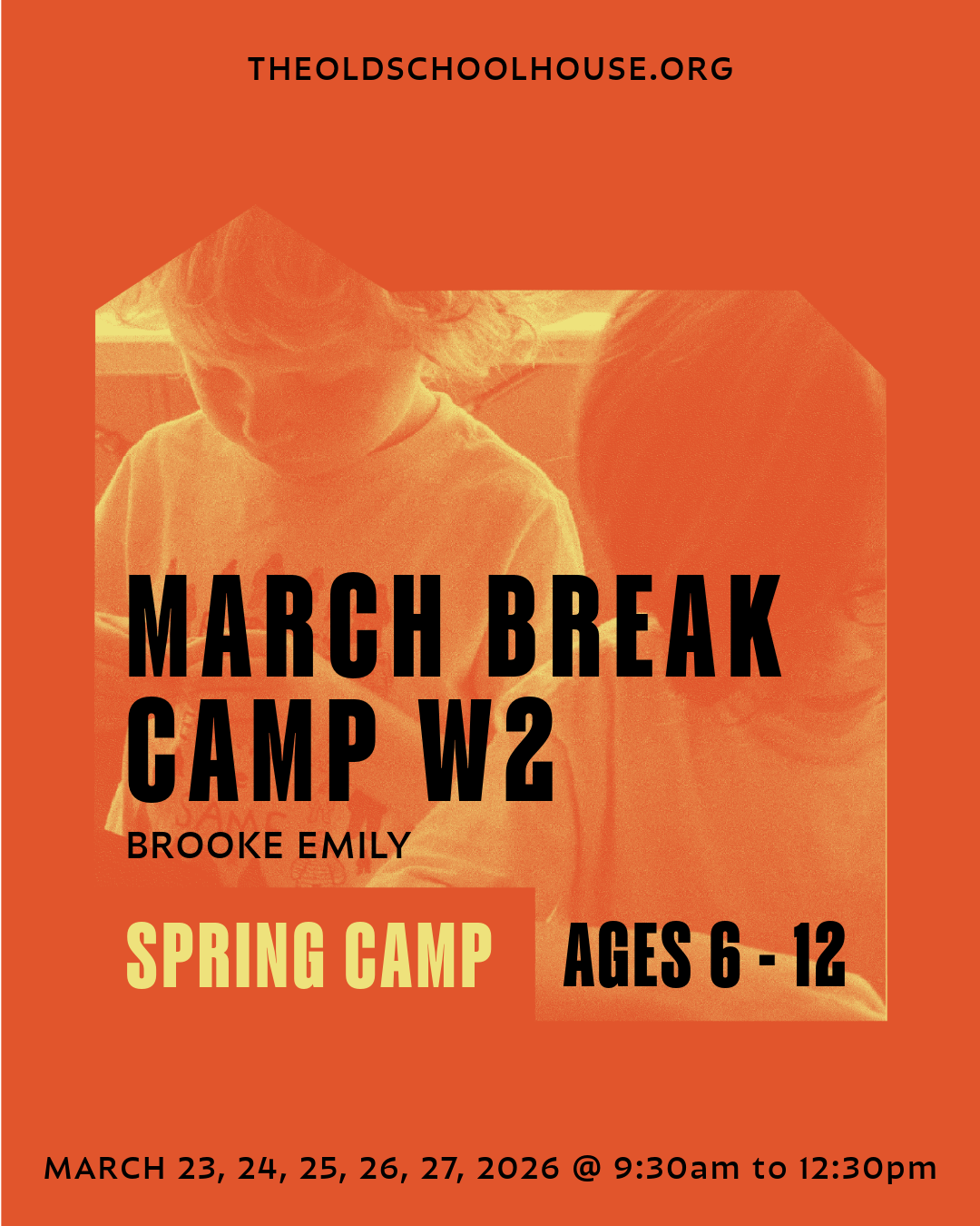 March Break Art Camp W2 | Mixed Media | Brooke Emily | March 23, 24, 25, 26, 27, 2026 | 9:30am to 12:30pm