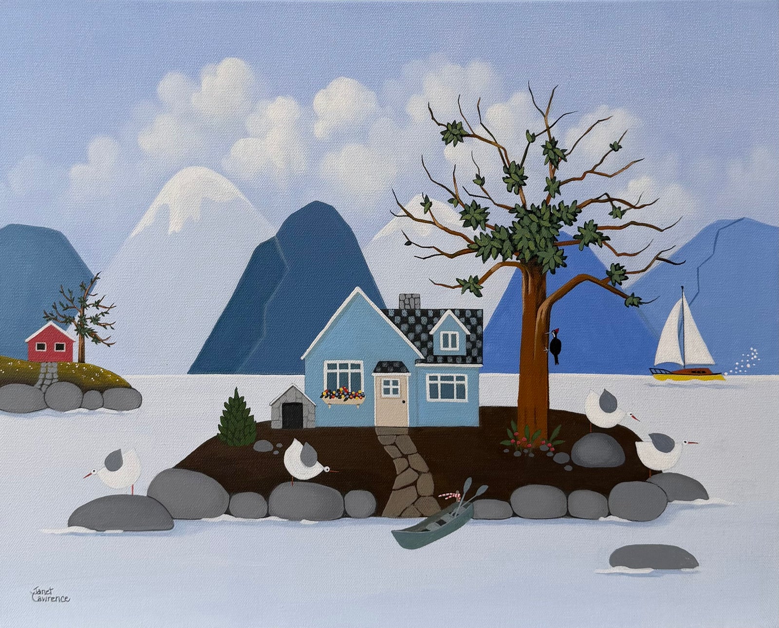 Janet Lawrence - painting - Mountain View