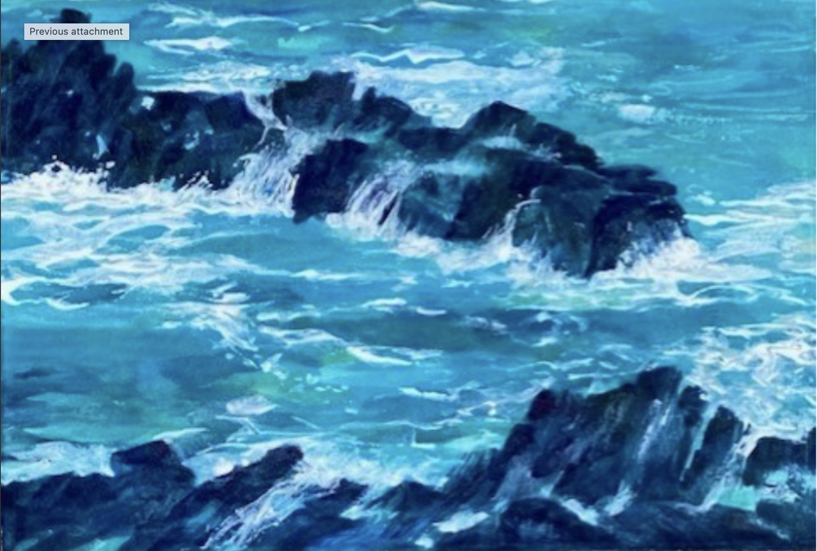 Jacqueline Smith - painting - Black Rock #2