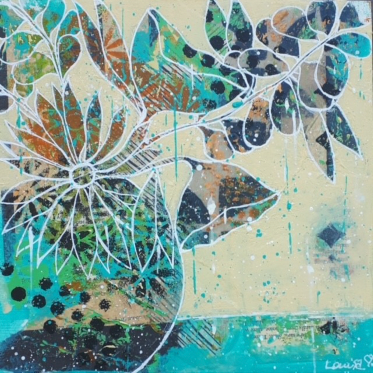 Lois Goodnough - Painting - Fabulous Flora Series #3