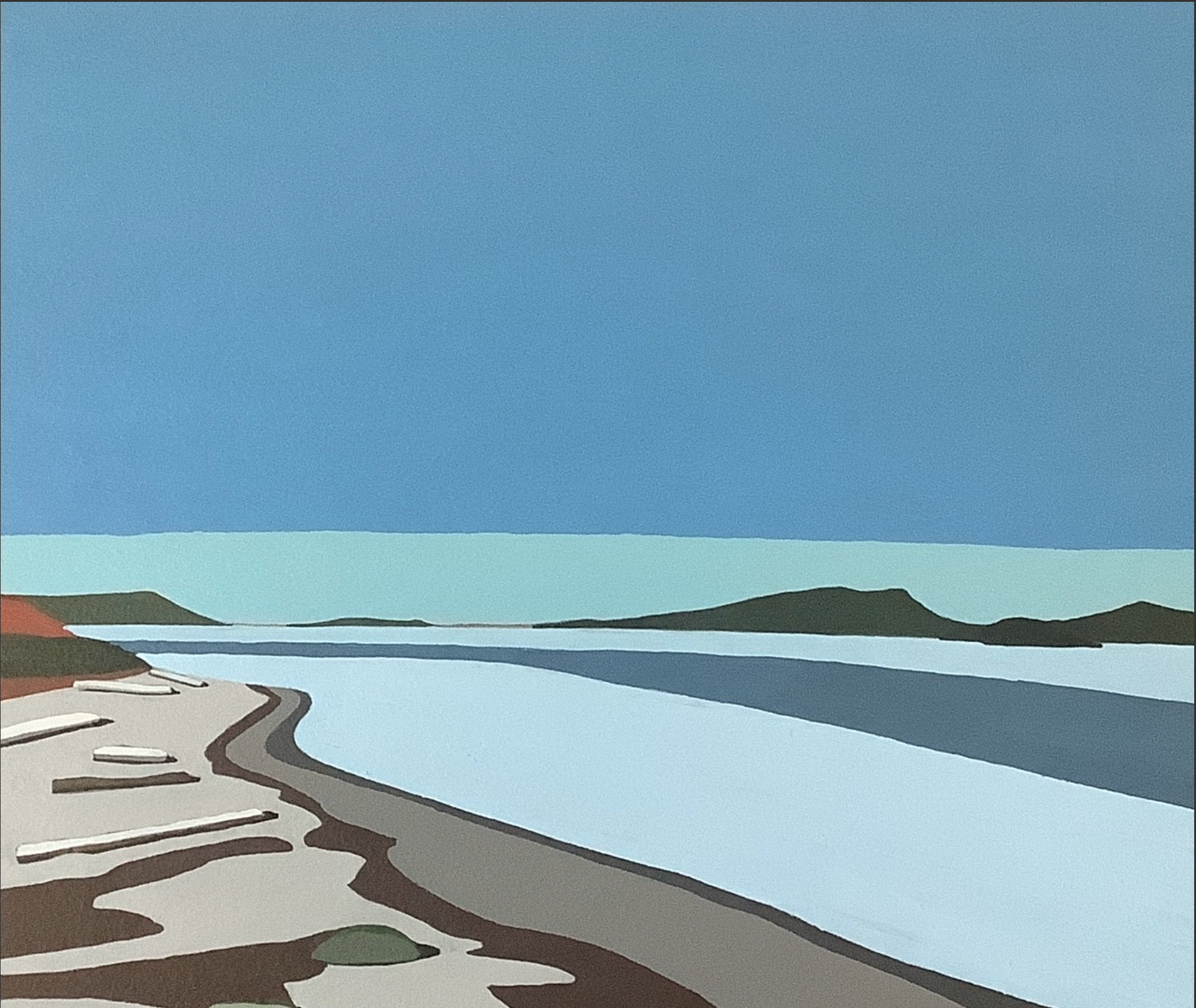 Sean Reilly - painting - Goose Spit Looking East