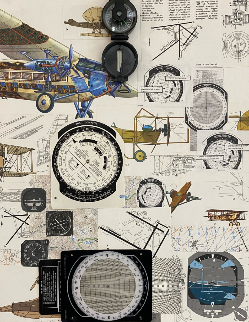Melloney McNabb - Aviation Assemblage (Blue Plane)