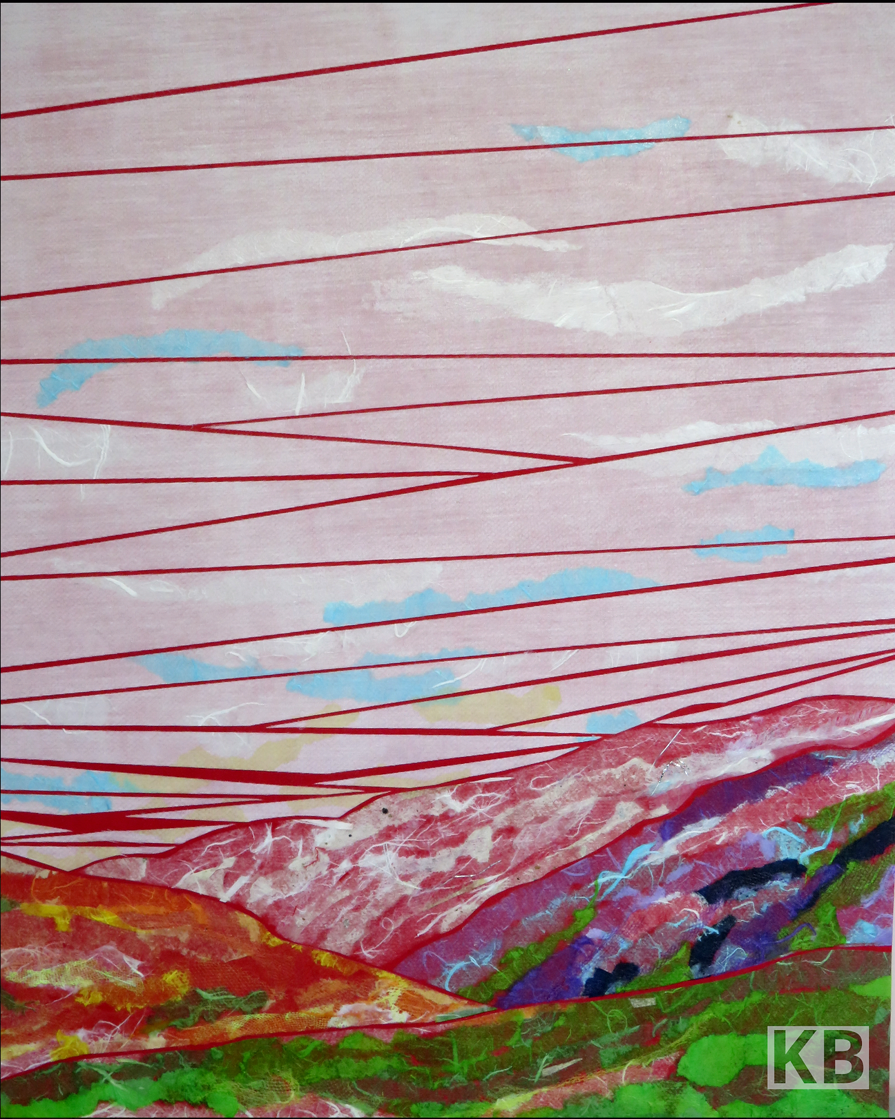 Kate Bridger - fabric art - Big Sky