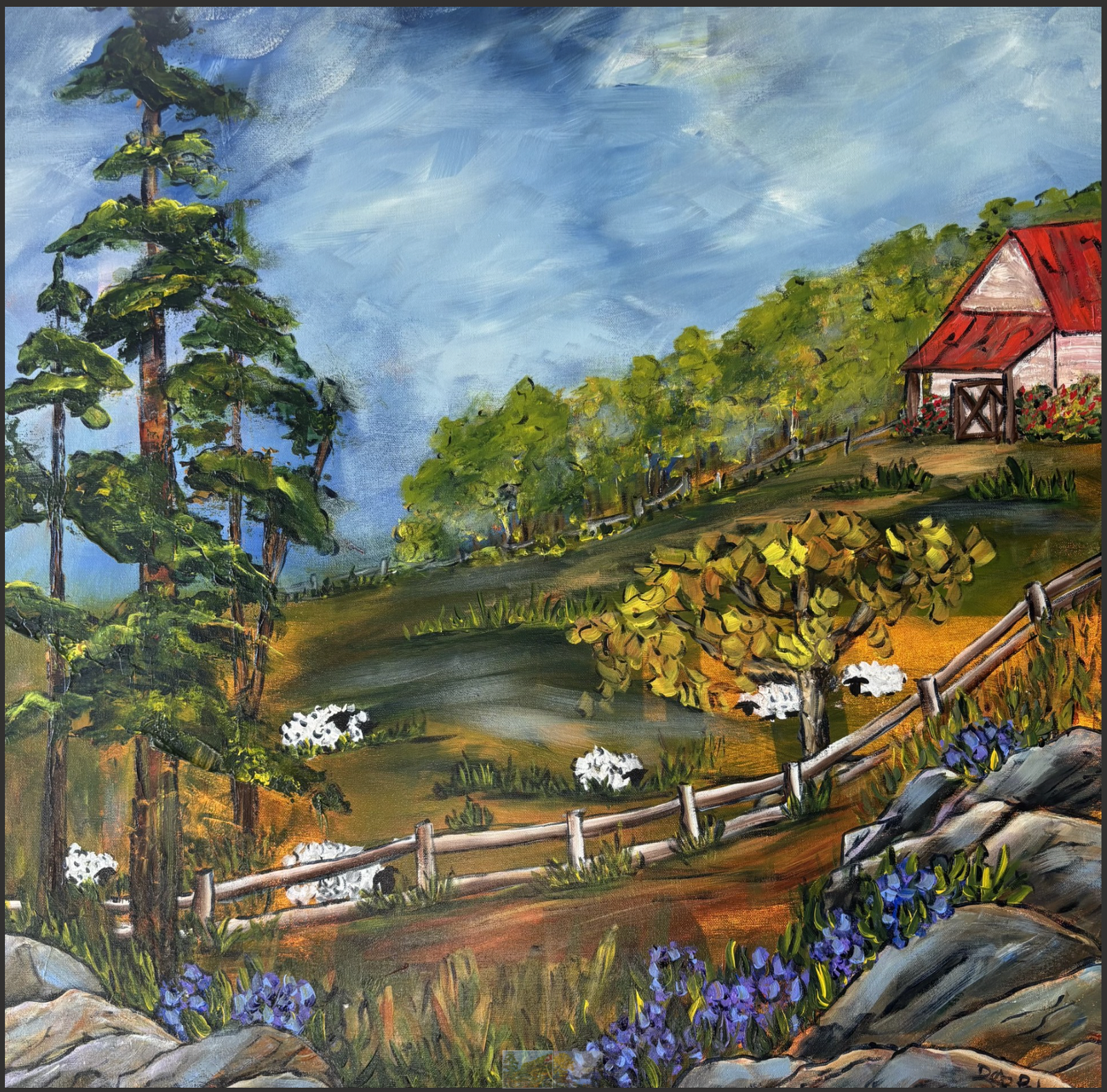 Deb Peters - painting - My Next Sweater