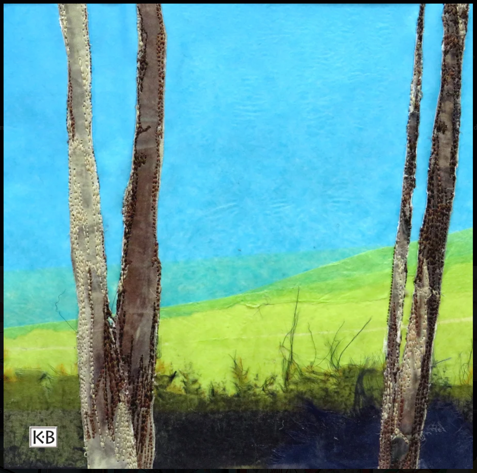 Kate Bridger - fabric art - Made on Monday #287