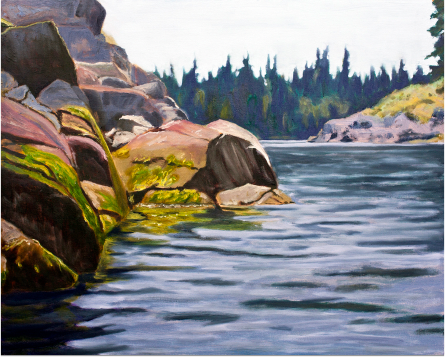 David Ballantyne - Painting - Brenton Island off Quadra