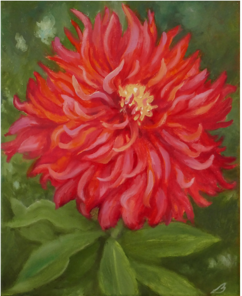 Leigh Buchanan - painting - Dahlia