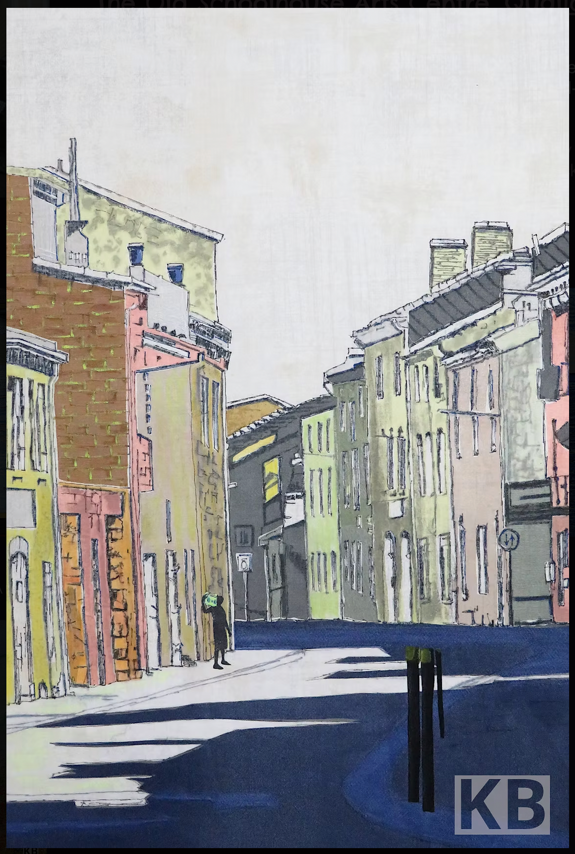 Kate Bridger - fabric art - A Quiet Street