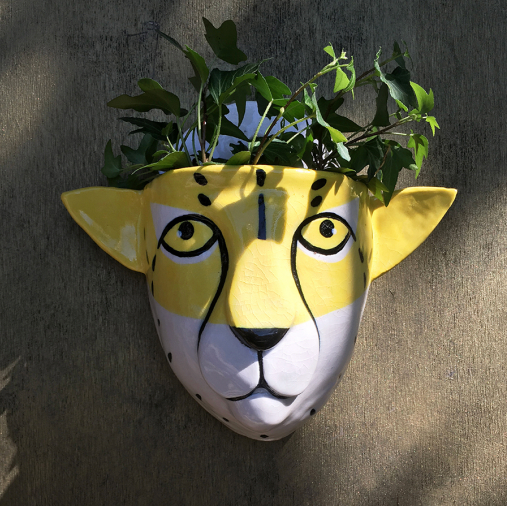 Christopher Dahl - Ceramics - Cheetah Wall Planter