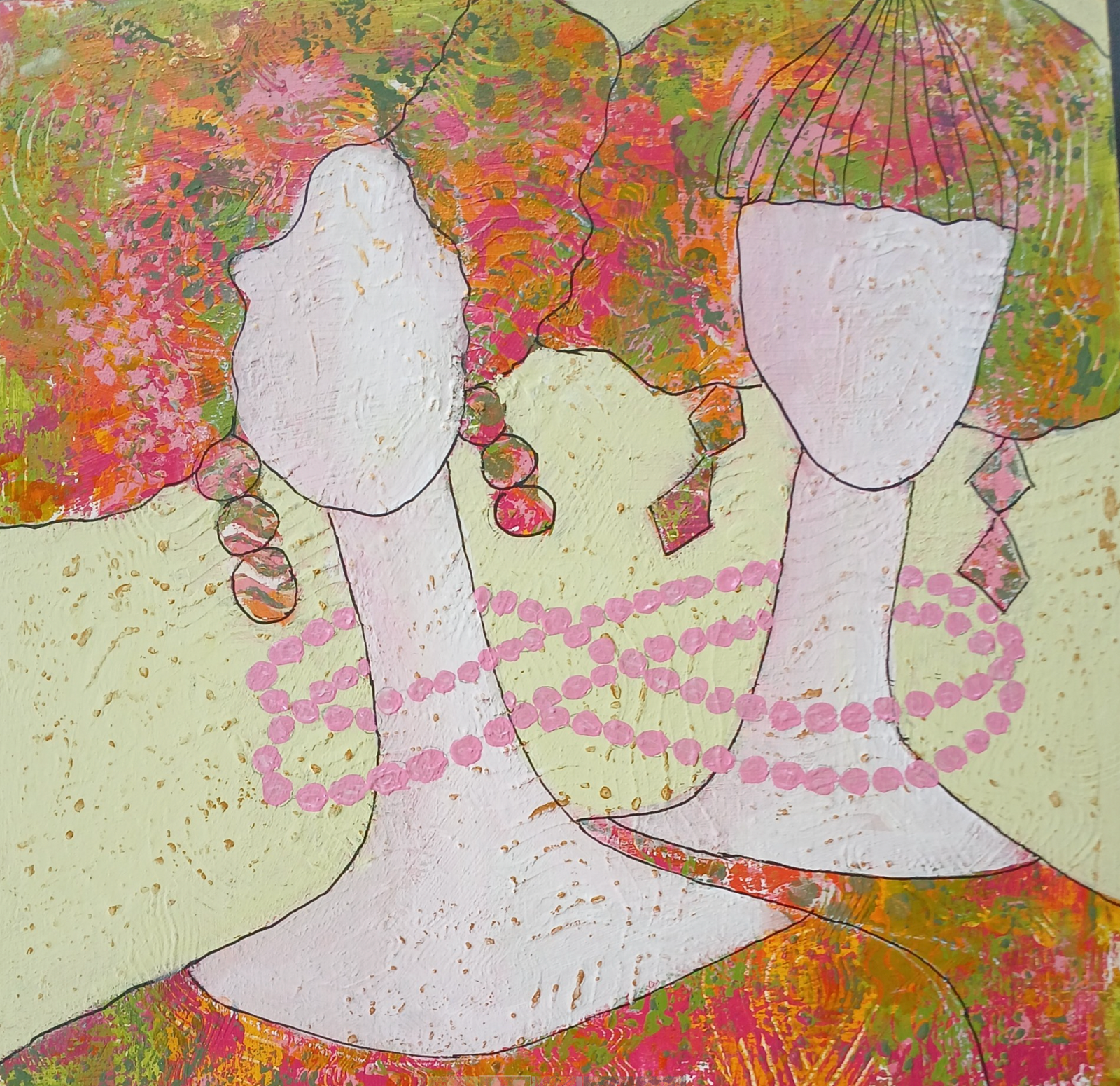Lois Goodnough - Painting - Little Pearls ll