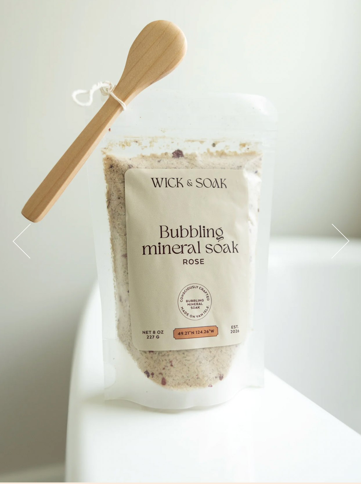 Wick & Soak - Bubbling Mineral Soaks - Rose