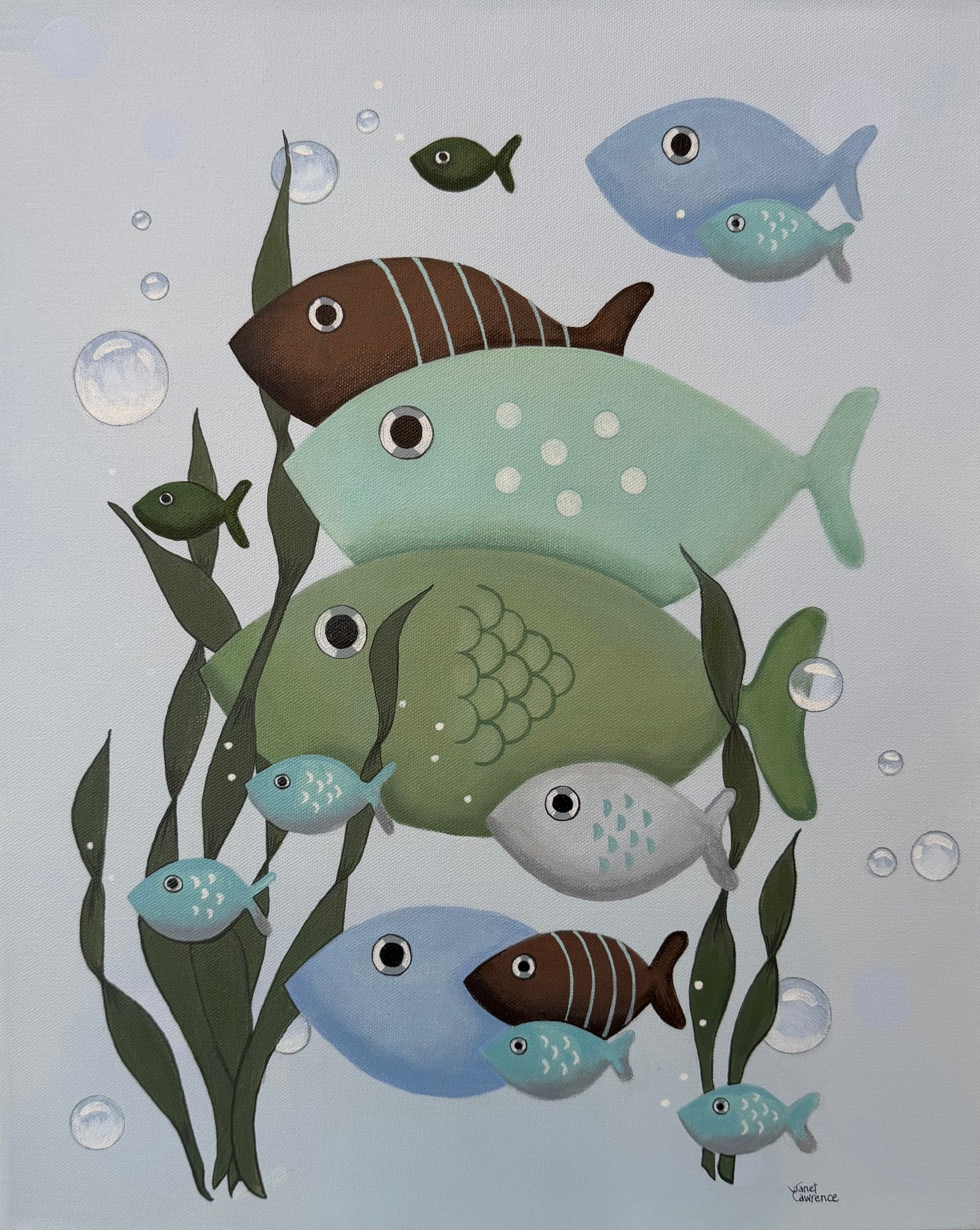 Janet Lawrence - painting - Shoalmates