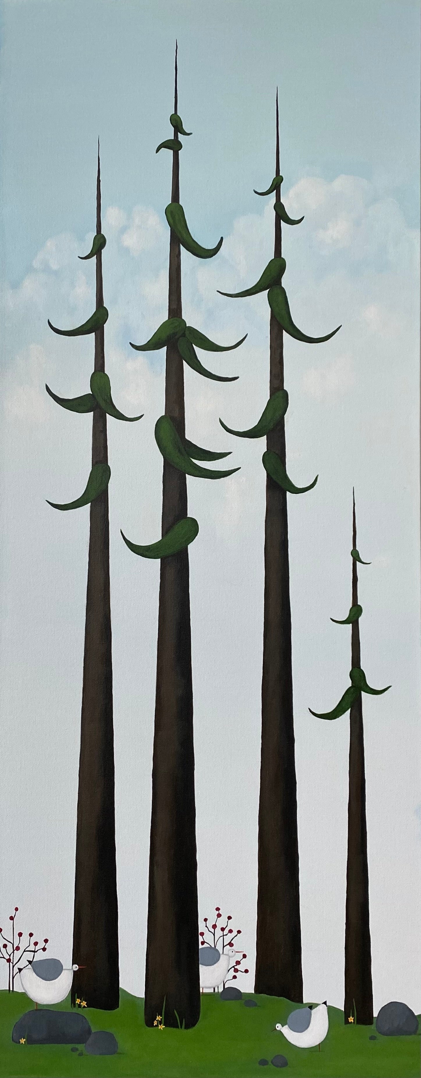 Janet Lawrence - painting - Skyward