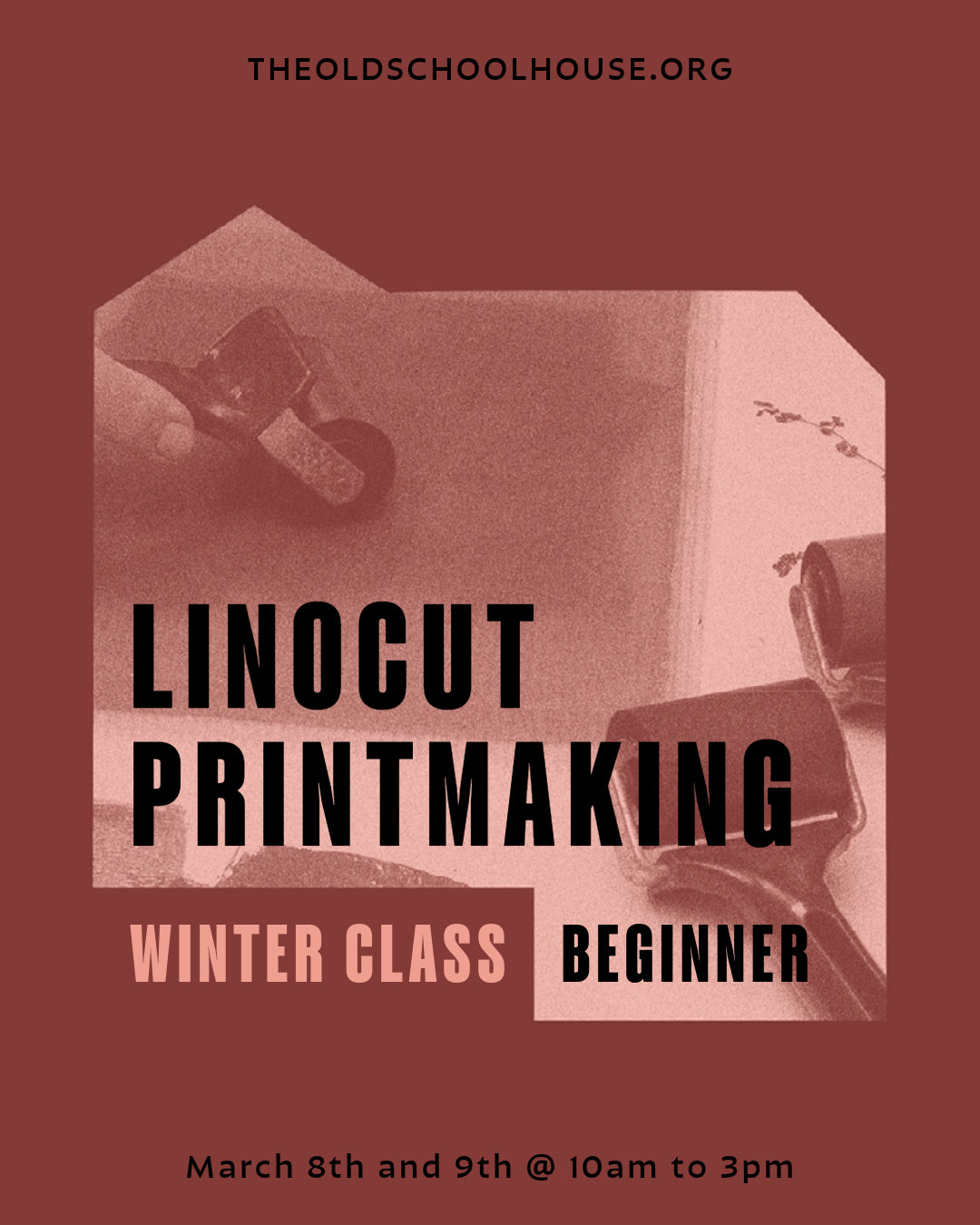 Print Studio•	March 8 and 9, 2024, 10am to 4pm – Linocut 2-day Workshop – Maria Tratt