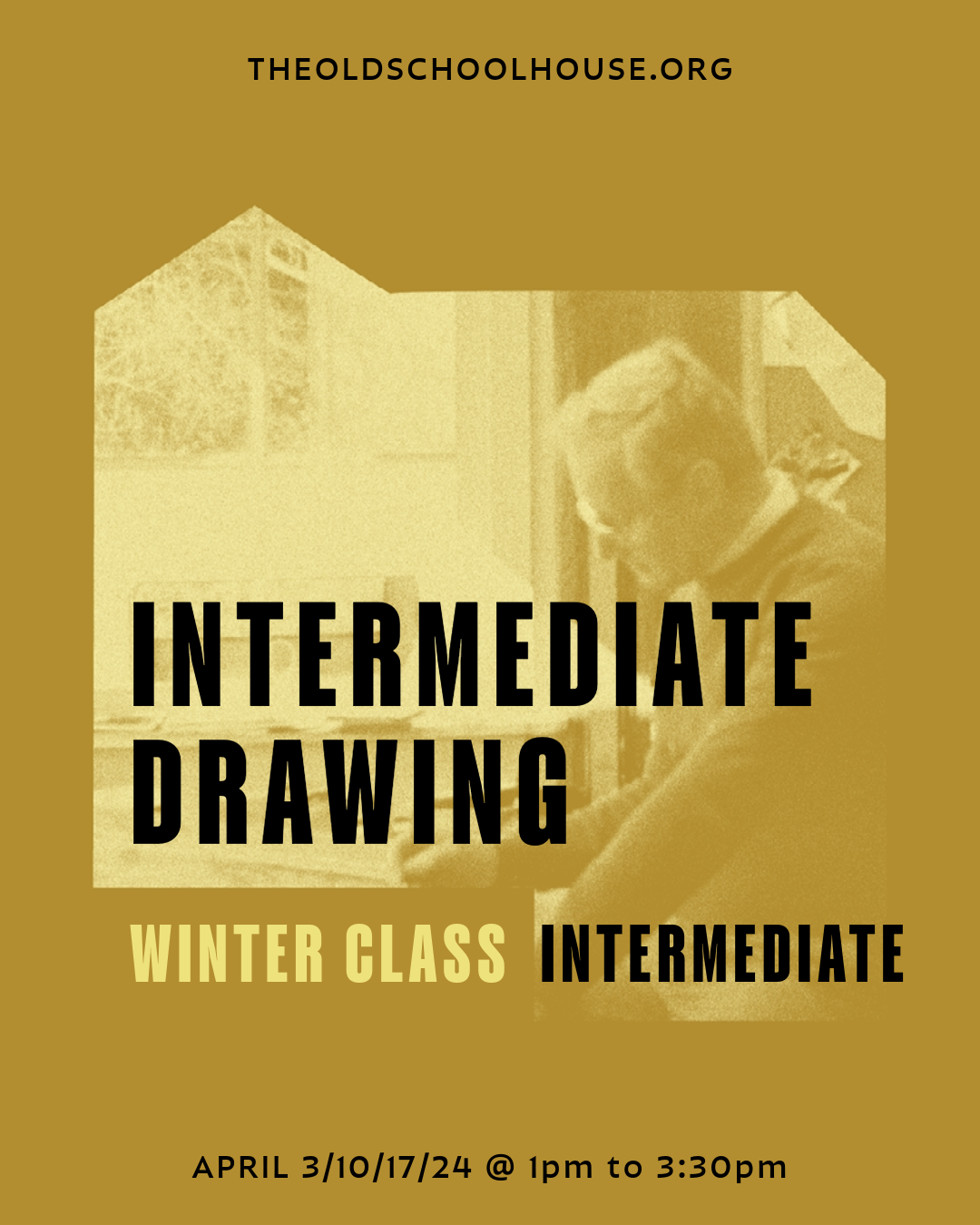 Intermediate drawing with Catherine Trembath | Wed April 3, 10, 17, 24 1-330, 2024