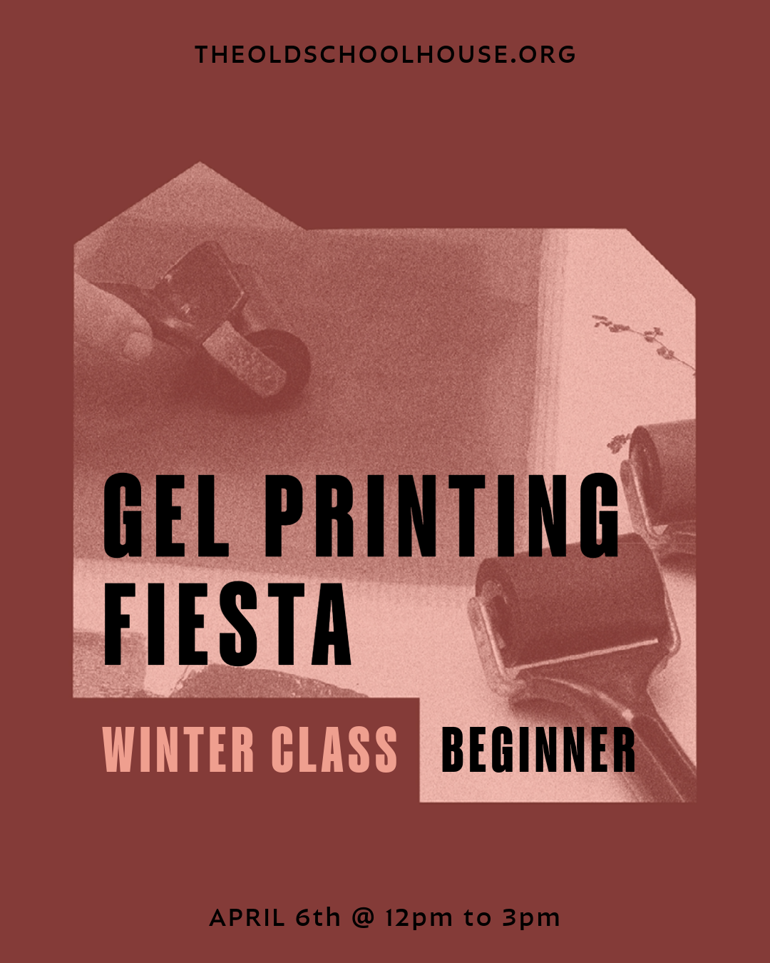 Gel Printing Fiesta for Beginners |with Silvina Lanusse April 6th 2024 12-3pm