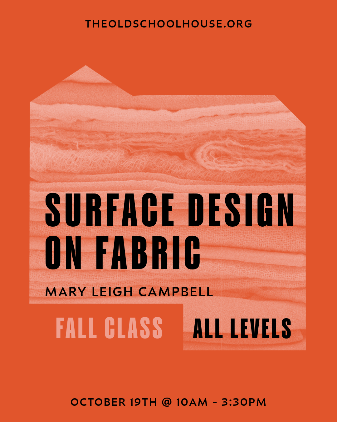 Surface Design on Fabric | Mary Leigh Campbell | October 19th, 2024 | 10am - 3:30pm
