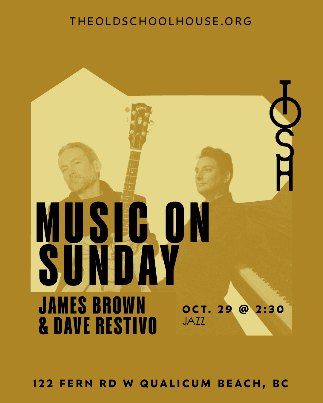 October 29, 2023 Music on Sunday, James Brown and Dave Restivo
