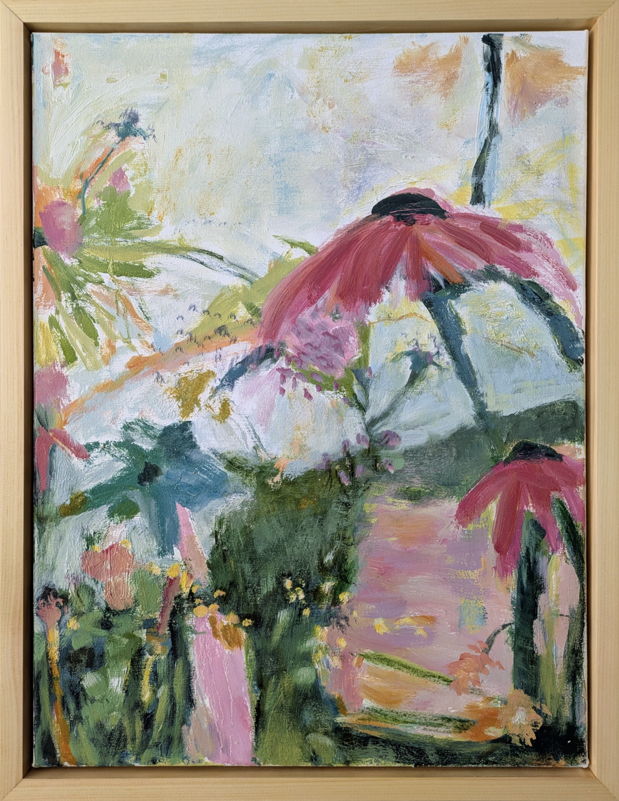 Heather McAllister - painting - Coneflower Garden #1