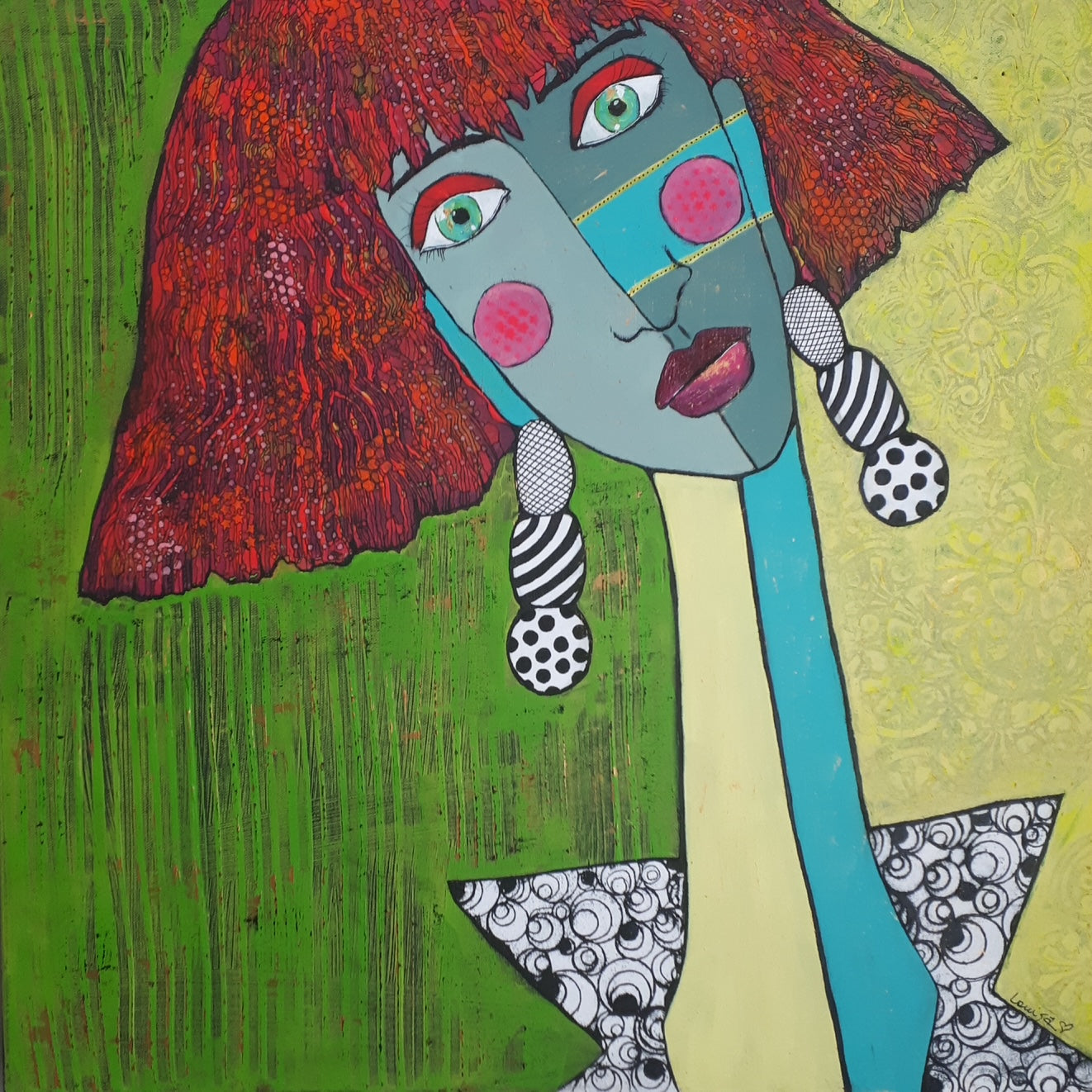 Lois Goodnough - Painting - Fergie